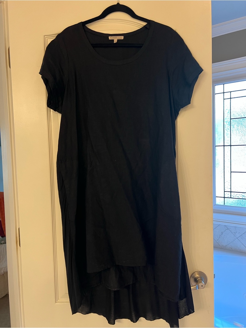 Fresh Laundry black linen dress